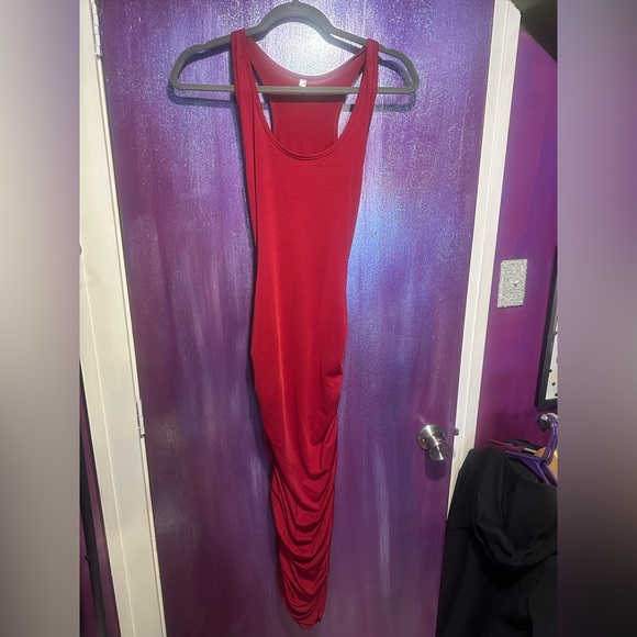 Super Cute Ruched Racerback Dress - Picture 4 of 7